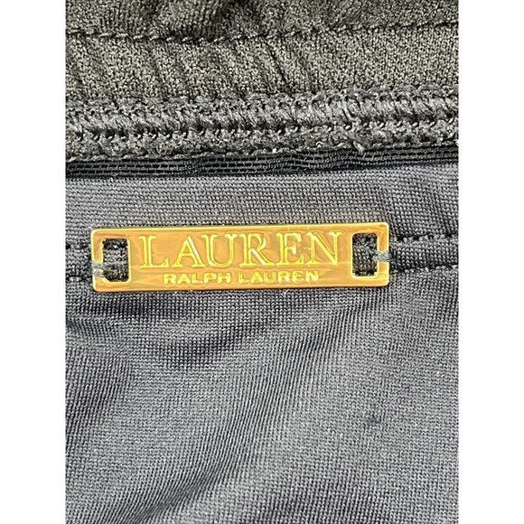 Ralph Lauren Plus Black Tummy Control Halter One Piece Swimdress 18W Slimming - Picture 5 of 10